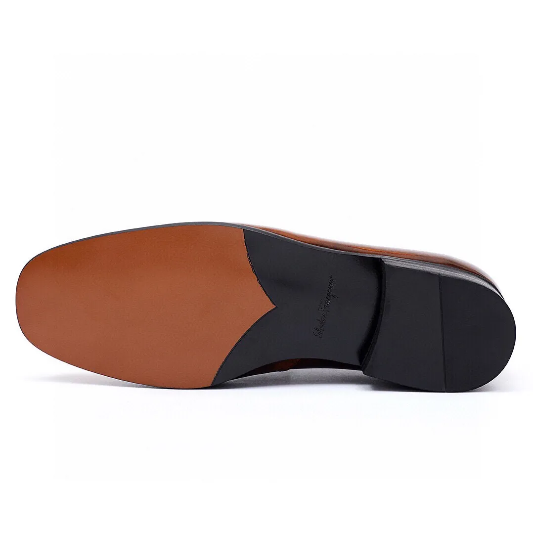 Men's Men's Shoes 💰540 💐[Ferragamo/Ferragamo] New 🐲Ferragamo* Ferragamo classic formal leather shoes! It is made of imported first-layer open-edge beaded cowhide leather upper + luxurious hardware buckle, and the inner layer is comfortable first-layer cowhide 🐂 leather lining! Original wear-resistant rubber outsole! Code number 38-44 (45🉑️customized)
